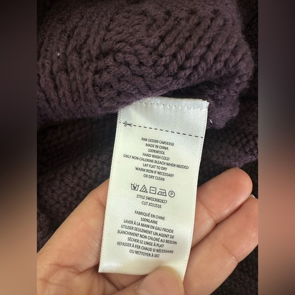 Joie Astrid full Wool Crew Neck Sweater in Purple size XS NEW WITH TAG - Picture 8 of 9